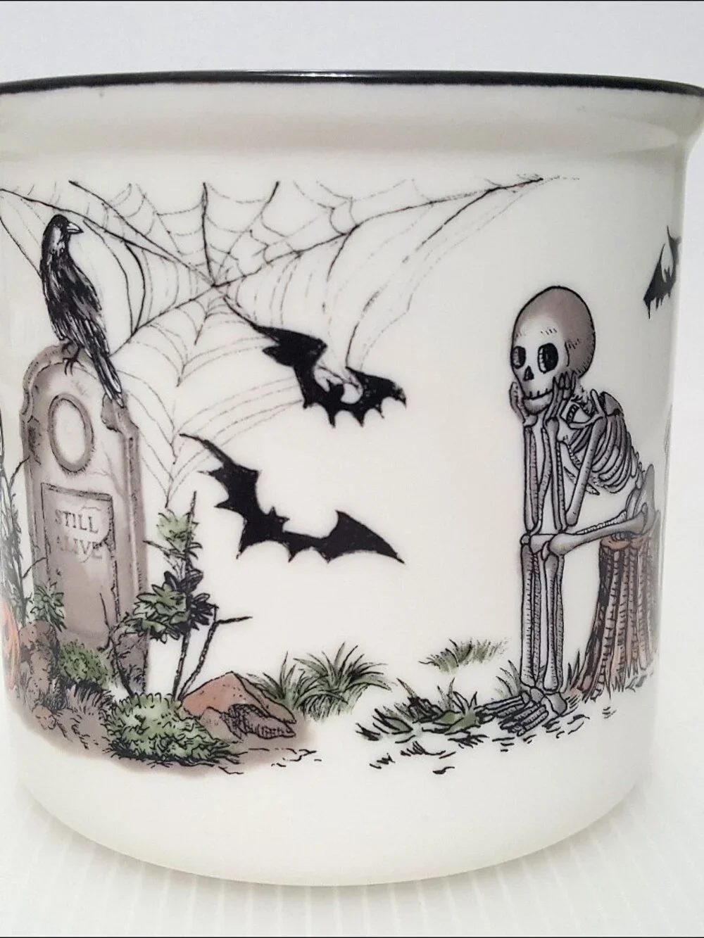 Pottery Barn Midnight Manor Mug 16 OZ NEW Stoneware Halloween